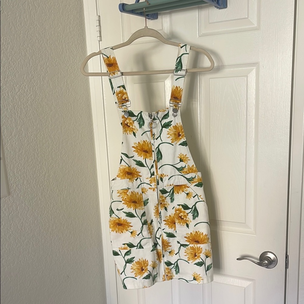 Forever 21 Floral Mini Dress - Yellow and Green - Picture 3 of 7